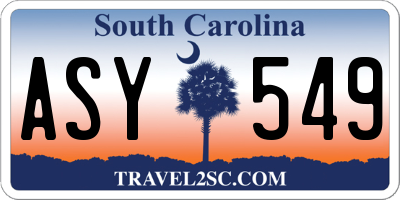 SC license plate ASY549