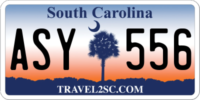 SC license plate ASY556