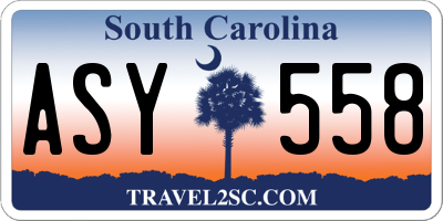 SC license plate ASY558