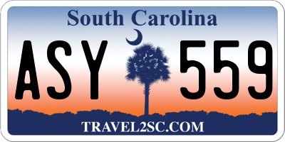 SC license plate ASY559