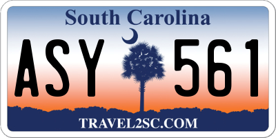 SC license plate ASY561