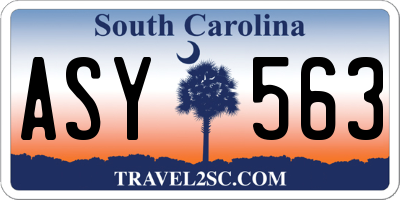 SC license plate ASY563