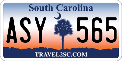 SC license plate ASY565