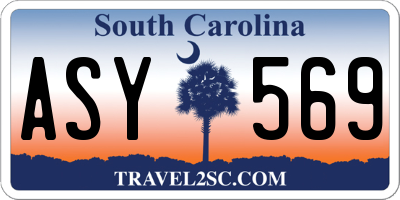 SC license plate ASY569
