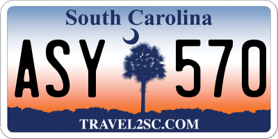 SC license plate ASY570
