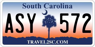 SC license plate ASY572