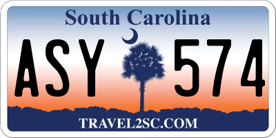 SC license plate ASY574