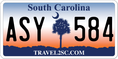 SC license plate ASY584