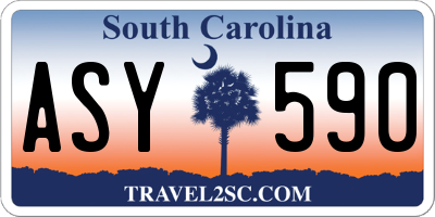 SC license plate ASY590