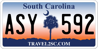 SC license plate ASY592