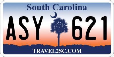 SC license plate ASY621