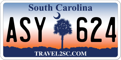 SC license plate ASY624