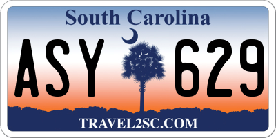 SC license plate ASY629