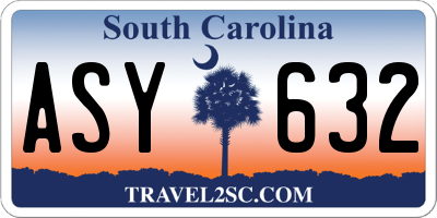 SC license plate ASY632