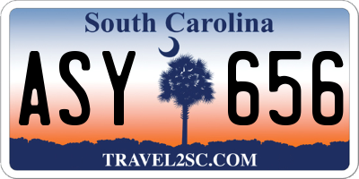 SC license plate ASY656