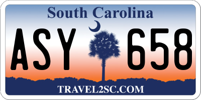 SC license plate ASY658