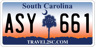 SC license plate ASY661