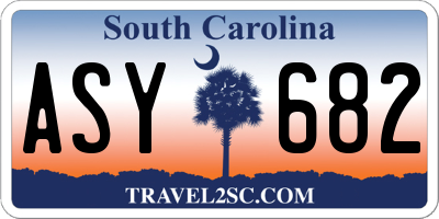 SC license plate ASY682
