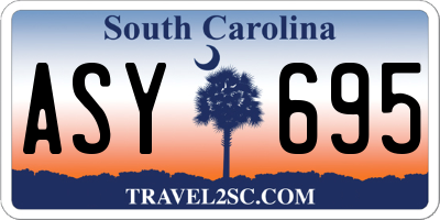 SC license plate ASY695