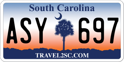 SC license plate ASY697