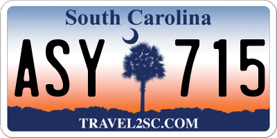 SC license plate ASY715