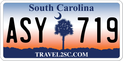 SC license plate ASY719