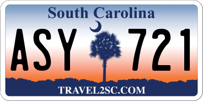 SC license plate ASY721
