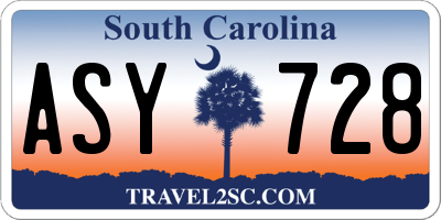 SC license plate ASY728