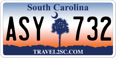 SC license plate ASY732