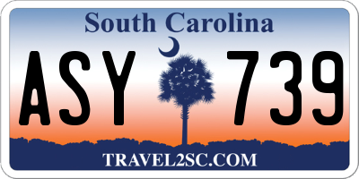 SC license plate ASY739