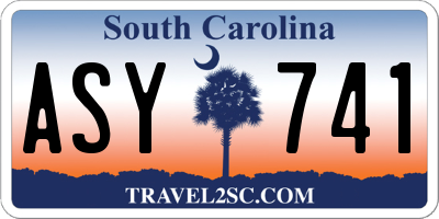 SC license plate ASY741