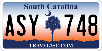 SC license plate ASY748