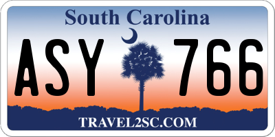 SC license plate ASY766