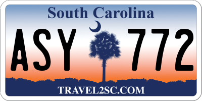 SC license plate ASY772