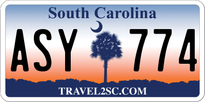 SC license plate ASY774
