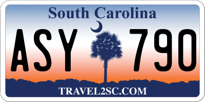 SC license plate ASY790