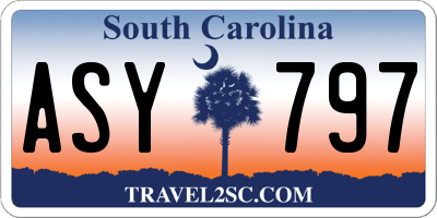 SC license plate ASY797