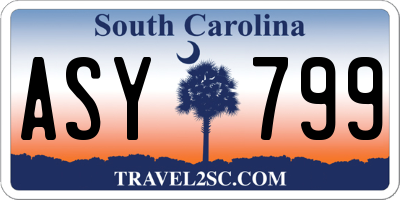 SC license plate ASY799