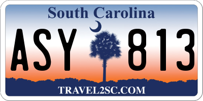 SC license plate ASY813
