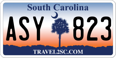 SC license plate ASY823