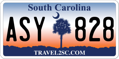 SC license plate ASY828