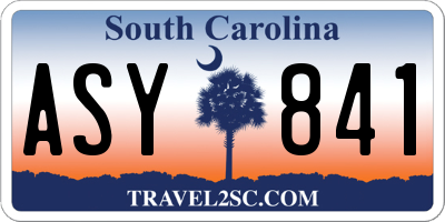 SC license plate ASY841