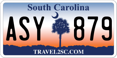 SC license plate ASY879