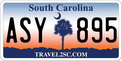 SC license plate ASY895