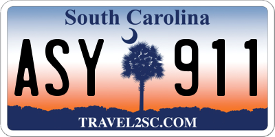SC license plate ASY911