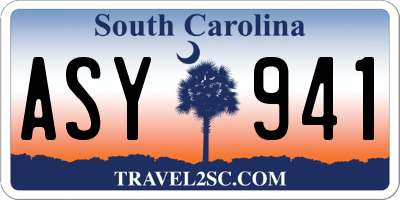 SC license plate ASY941
