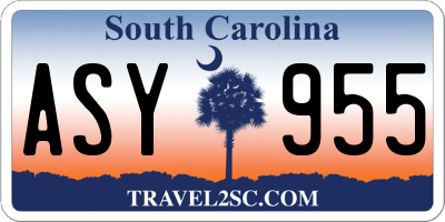 SC license plate ASY955
