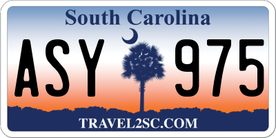 SC license plate ASY975