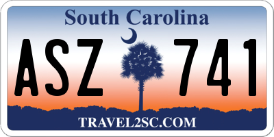 SC license plate ASZ741