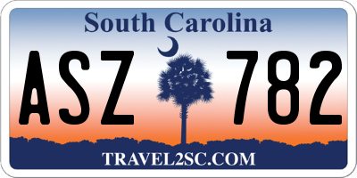 SC license plate ASZ782